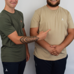 tee-shirt brodé naturel